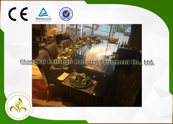 acheter Le restaurant Teppanyaki d'intérieur grillent la capacité de Seat du gaz 10 pour le poulet de mouton de boeuf online manufacture