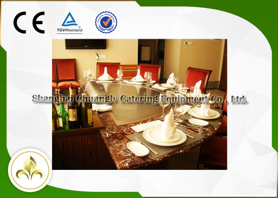 acheter Induction/gril électrique de Hibachi de restaurant 7 Seat R650 avec le système de ventilation online manufacture