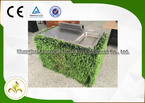 acheter Gril mobile à feuilles persistantes professionnel de Teppanyaki pour l'épuisement de frais généraux de bifteck fabrication en ligne
