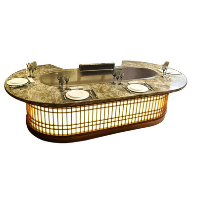 acheter Gril ovale de vente chaud de Teppanyaki de BARBECUE d'équipement de cuisine de 10 sièges online manufacture