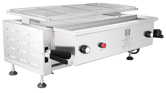 acheter Le barbecue commercial de Tableau de taille de dessus de mollusques et crustacés de chiche-kebab réglable de hot dog grille le chauffage électrique fabrication en ligne