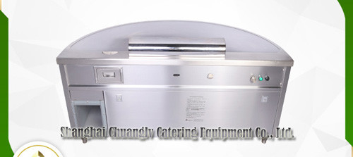 acheter Chauffage au gaz d'acier inoxydable en bas de forme épuisante de demi-cercle de Tableau de gril de Hibachi de restaurant online manufacture