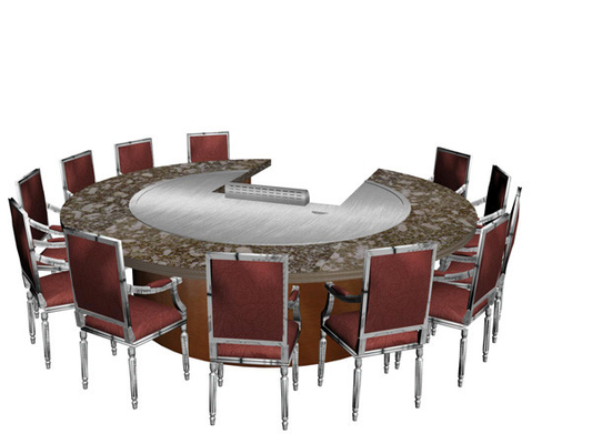 acheter Le cercle de forme de cercle d'acier inoxydable de 12 sièges forment le Tableau japonais de Teppanyaki online manufacture