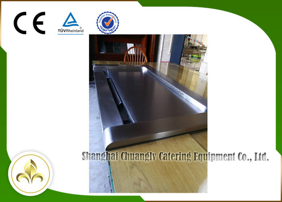 acheter En bas des sièges électriques du tableau 7 de gril de Teppanyaki d'air de Front Air Supply d'épuisement de vapeur de rectangle submergé d'entrée online manufacture
