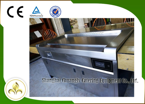 acheter 10 sièges solides solubles fument en bas du gril électrique de Tableau de Teppanyaki de rectangle d'épuisement online manufacture