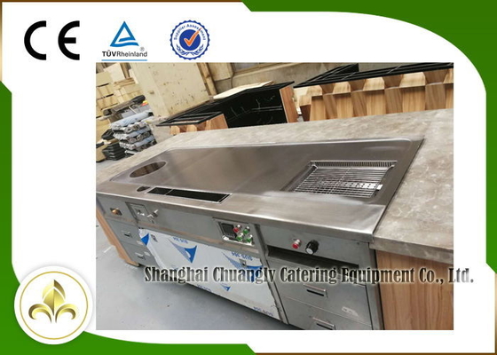 acheter Barbecue multi de fourneau de soupe à acier inoxydable Electromagneitc de Tableau de gril de Teppanyaki de fonction online manufacture