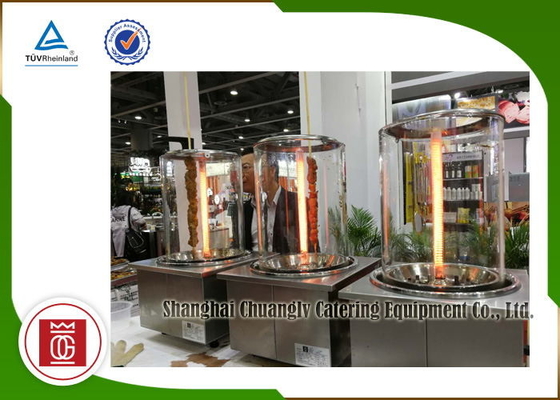 acheter Le barbecue commercial électrique portatif grille l'acier inoxydable de chiches-kebabs verticaux fabrication en ligne