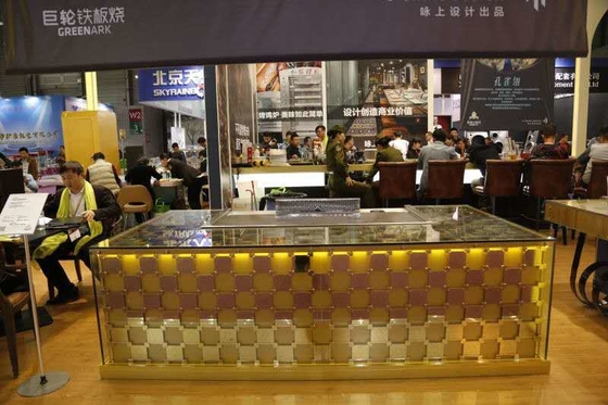 acheter style japonais de rectangle de Tableau de gril de Teppanyaki d'équipement d'hôtel de 2400mm online manufacture
