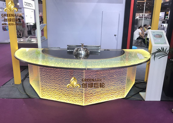 acheter D'induction gril commercial de Tableau de Teppanyaki de cercle semi - avec le système de purification online manufacture