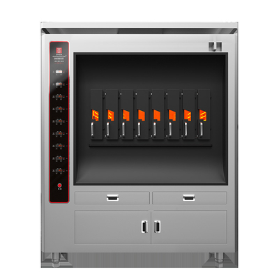 acheter Grill à poisson électrique commercial avec 8 compartiments 8 poissons à la fois fabrication en ligne