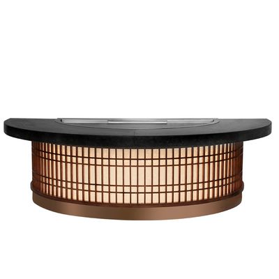 acheter Semi-Circular Teppanyaki Grill Table 1300x1000x800mm 8000W fabrication en ligne