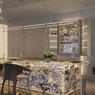 acheter Custom Size Teppanyaki Grill Table with 20mm Thick Food-Grade Alloy Steel and 380V Voltage for 7-10 Seats fabrication en ligne