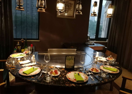 acheter Gril japonais de Teppanyaki d'acier allié avec l'épurateur électrostatique 8KW de vapeur online manufacture