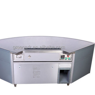 acheter 9 Seats Fan Shape Teppanyaki Grill Table with 20mm Thick Food-Grade Alloy Steel and 380V/8KW Power fabrication en ligne