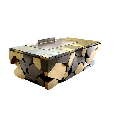 acheter Stainless Steel 304 Teppanyaki Grill Table with 8 Seats and Customized 20mm Thick Food-Grade Special Alloy Steel fabrication en ligne
