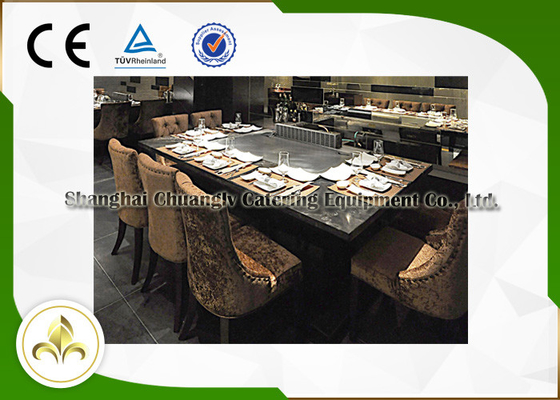 7 certification de la CE ISO9001 de configuration de base de Tableau de gril de Teppanyaki d'induction électrique de Seat