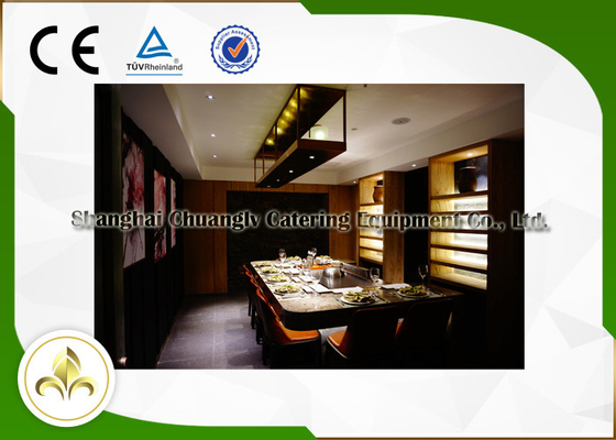 Certification d'intérieur de la CE ISO9001 de Tableau de restaurant japonais de Seat de gril électrique plat 9