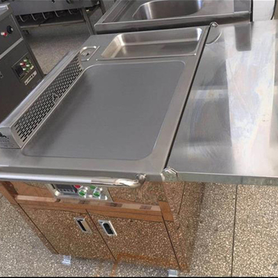 Le gaz commercial d'équipement de restaurant/gauffreuses électriques d'induction grillent le Tableau mobile de Teppanyaki