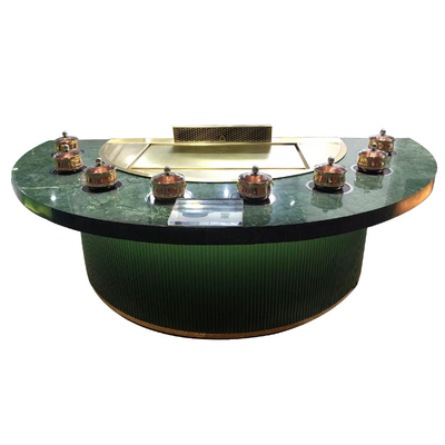 L'acier inoxydable entourent semi le Tableau de gril de Teppanyaki pour l'industrie d'induction