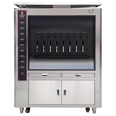 Machine commerciale de gril de poissons du GRAND MAÎTRE KD50 de FOUR - seules couches 8 grilles électriques