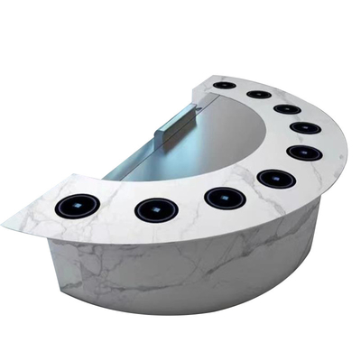 Table de grill Teppanyaki en acier inoxydable 304 électrique à induction au gaz