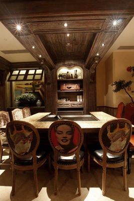 Tableau de gril de Teppanyaki de restaurant