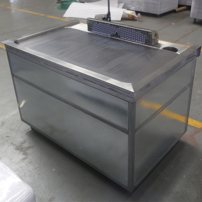Acier inoxydable 304 Teppanyaki Grill Table chauffage au gaz dimension personnalisée