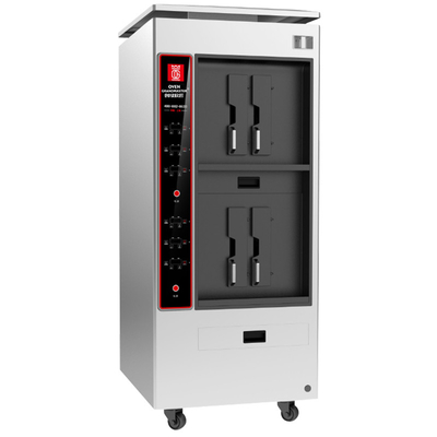 Machine électrique de gril de poissons de restaurant de grilles de la double couche 4