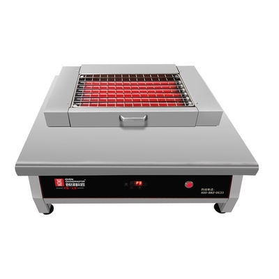 gril électrique de barbecue de l'acier inoxydable 6kw sans fumée pour le restaurant