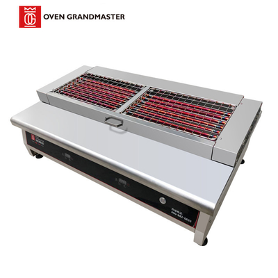 Le petit barbecue commercial électrique grille le dessus de Tableau sans fumée pour le hot-dog