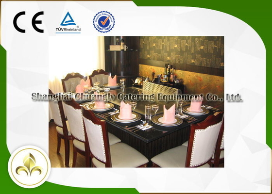 Tableau de chauffage électromagnétique de gril de Teppanyaki de rectangle avec sept sièges