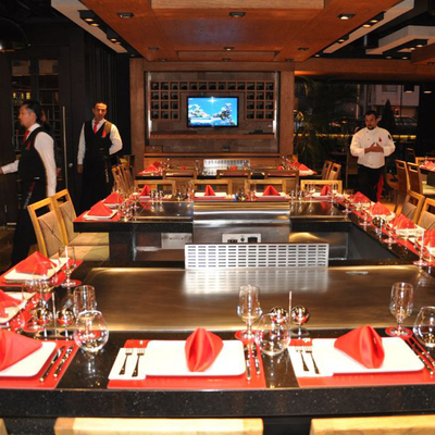 Meubles de décoration personnalisés Commercial Teppanyaki Grill Table 500x380mm Taille de cuisson