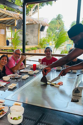 Tableau de gril à gaz extérieur rectangulaire indépendant Teppanyaki Grill Hibachi
