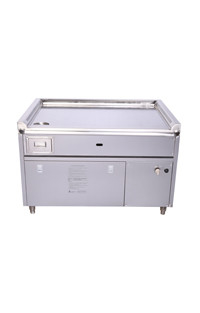 Table à griller spéciale en acier allié à gaz Teppanyaki pour restaurant hôtel