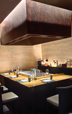 Meubles de décoration personnalisés Commercial Teppanyaki Grill Table 500x380mm Taille de cuisson