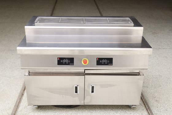 les mollusques et crustacés commerciaux de bifteck de chiche-kebab de gril de barbecue de long chauffage électrique de tube de 1.2m ne grillent aucune fumée