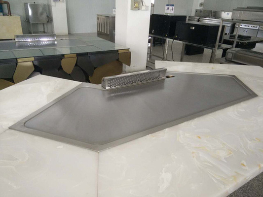 Gril japonais 2300*960*800mm de Teppanyaki de chauffage de l'acier inoxydable LPG de 11 sièges