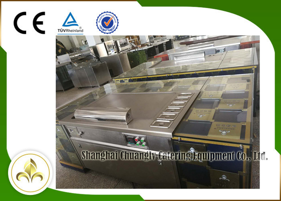 10 sièges Electromagnatic ou forme japonaise de rectangle de Tableau de gril de Teppanyaki de chauffage par induction