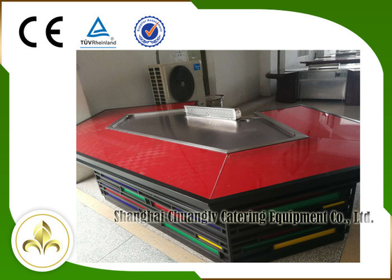 Tube électrique de 11 sièges chauffant le matériel d'acier inoxydable de Tableau de gril de Teppanyaki