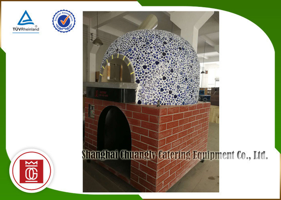Plaque de base d'Oven Ceramic Tiles Lava Rock de pizza de l'Italie de gaz de Napoli, four commercial de pizza