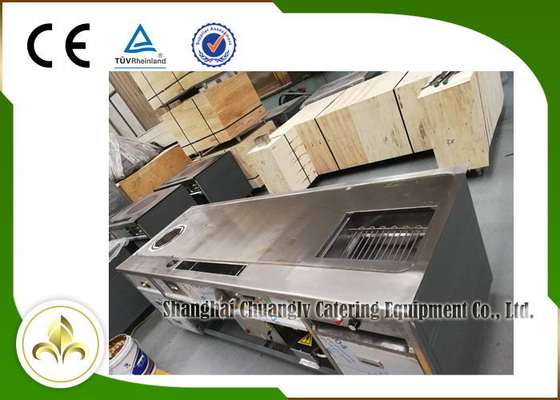 Tableau de gril de Teppanyaki de rectangle, gril de barbecue de Stovetop de soupe à induction de 2,2 mètres