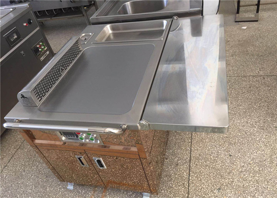 Tableau de gril de Teppanyaki électrique/de chauffage au gaz pour l'hôtel de restaurant