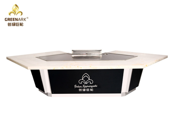 Gril japonais de marbre blanc de Seat Hibachi du tableau 11 de gril de Teppanyaki de dessus de Tableau