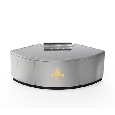 Table de gril Teppanyaki en forme de ventilateur Taille personnalisée et méthode d'échappement de fumée Hibachi Grill