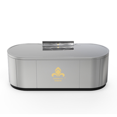 Table de gril Teppanyaki ovale peut être personnalisé en taille et la méthode d'échappement de fumée (selon les besoins)hibachi grill
