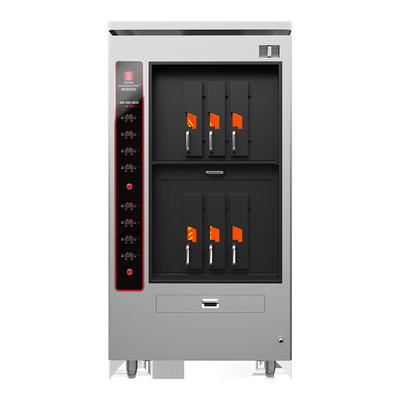 Grilleuse à poisson électrique commerciale à double couche 6 compartiments