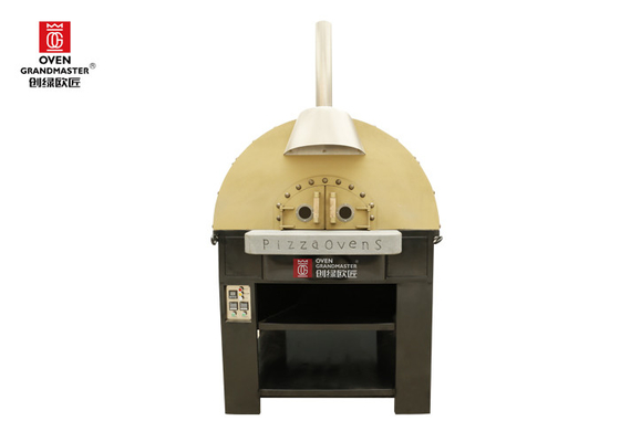 Four commercial de pizza de gaz d'Oven Lava Rock Neapolitan Pizza Type de pizza de l'Italie de chauffage au gaz