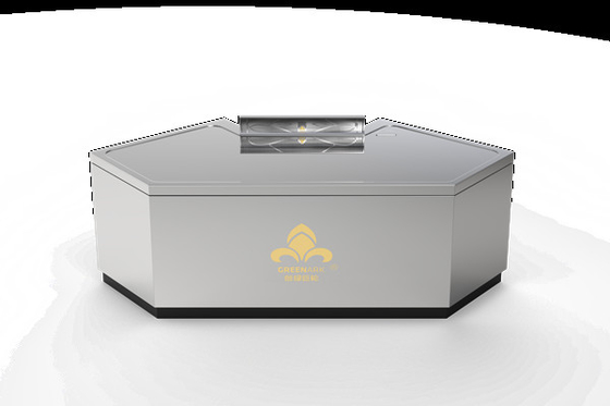 Table de gril à l'hôtel/restaurant Teppanyaki avec évacuation de fumée personnalisable et système d'alimentation en air avant