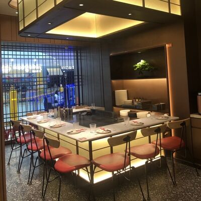 Table de grill Teppanyaki familial japonais de 48 pouces pour restaurant