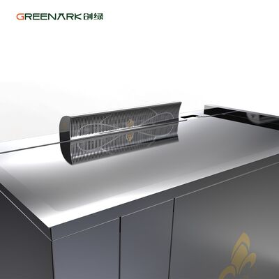 Table de grill Teppanyaki en acier allié de qualité alimentaire de 20 mm d'épaisseur, avec une puissance de 8000W et un système de triple flux d'air